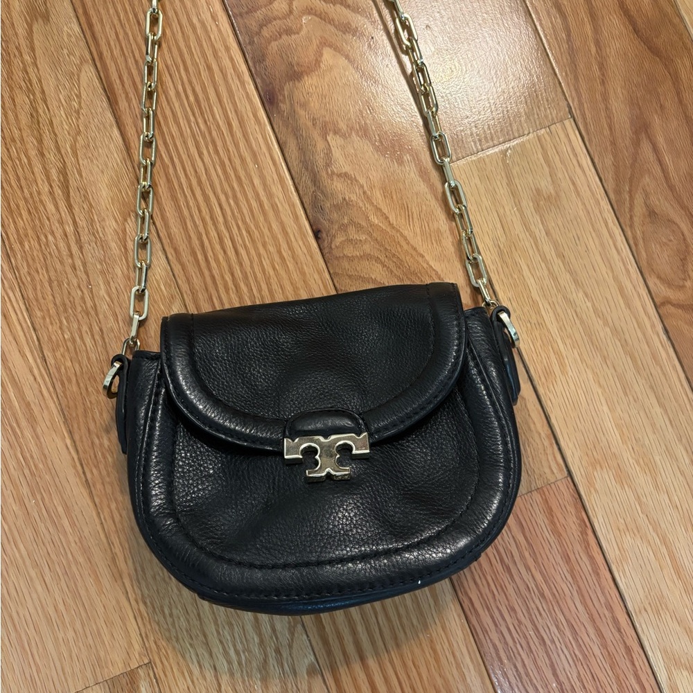 Tory Burch Black Leather Crossbody Bag